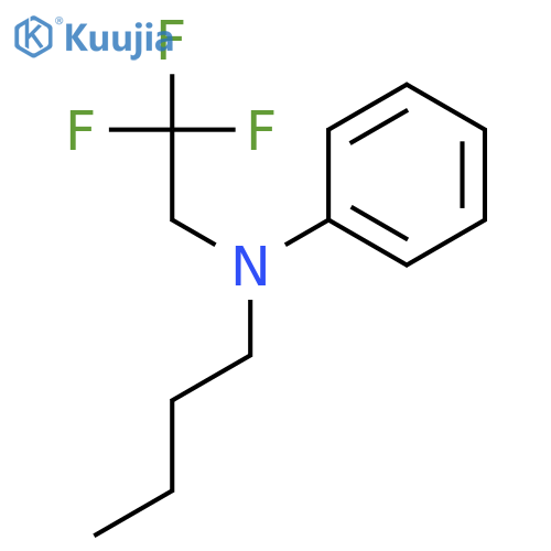 BENZENAMINE, N-BUTYL-N-(2,2,2-TRIFLUOROETHYL)- structure