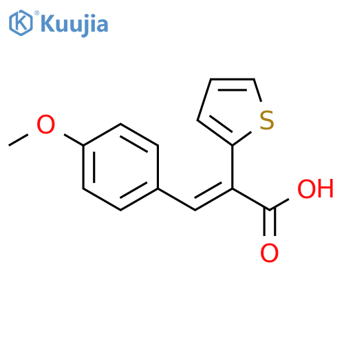 3-(4-Methoxyphenyl)-2-(thiophen-2-yl)prop-2-enoic Acid structure