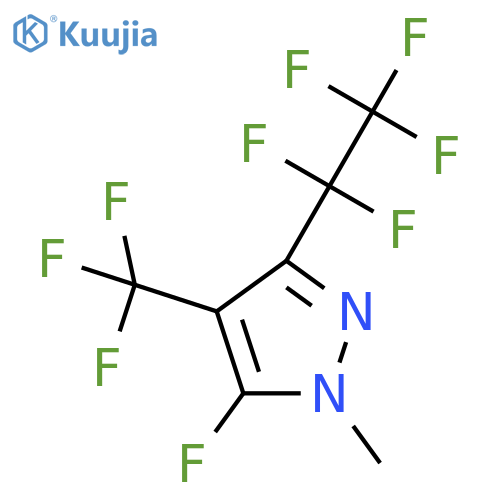 5-Fluoro-1-methyl-3-(1,1,2,2,2-pentafluoroethyl)-4-(trifluoromethyl)pyrazole structure
