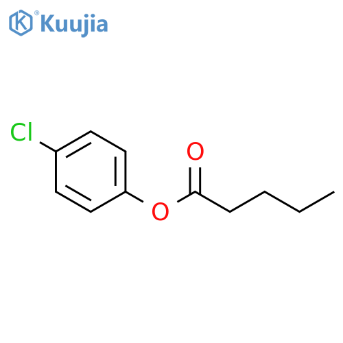 Pentanoic acid, 4-chlorophenyl ester structure