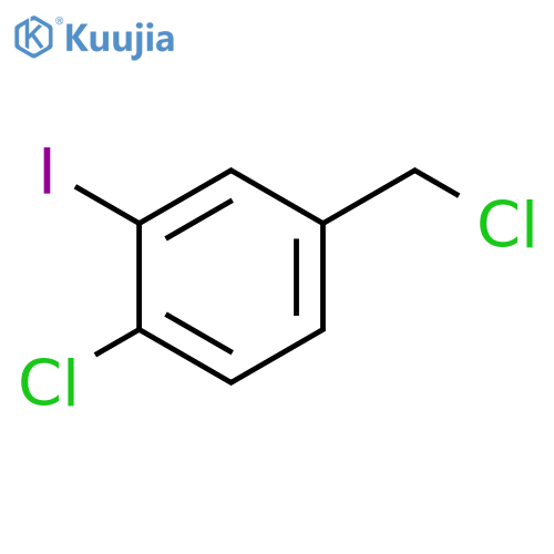 1-Chloro-4-(chloromethyl)-2-iodo-benzene structure