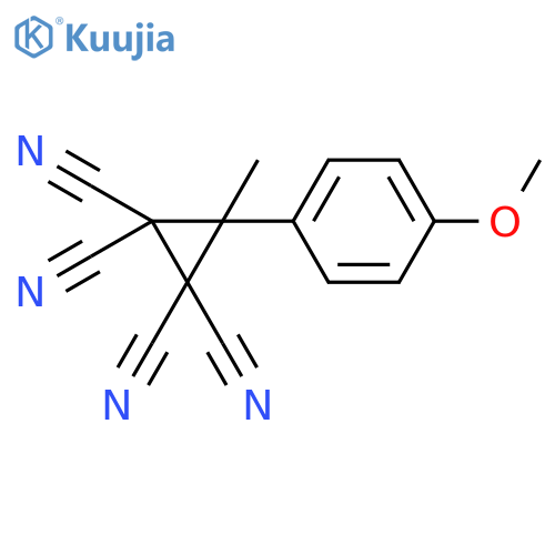 1,1,2,2-Cyclopropanetetracarbonitrile,3-(4-methoxyphenyl)-3-methyl- structure