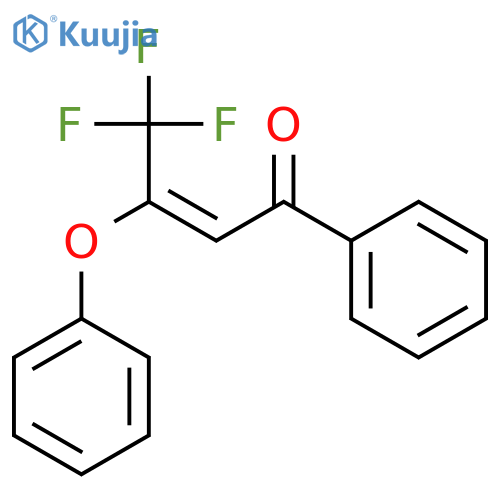 2-Buten-1-one, 4,4,4-trifluoro-3-phenoxy-1-phenyl-, (E)- structure