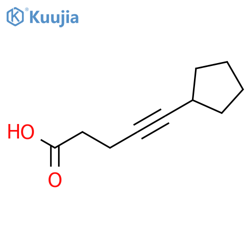 4-Pentynoic acid, 5-cyclopentyl- structure