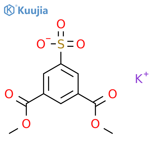 1,3-Benzenedicarboxylicacid, 5-sulfo-, 1,3-dimethyl ester, potassium salt (1:1) structure