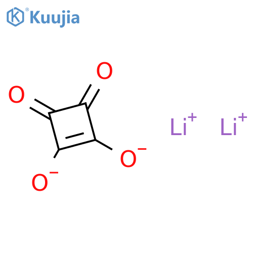 3-Cyclobutene-1,2-dione,3,4-dihydroxy-, lithium salt (1:2) structure