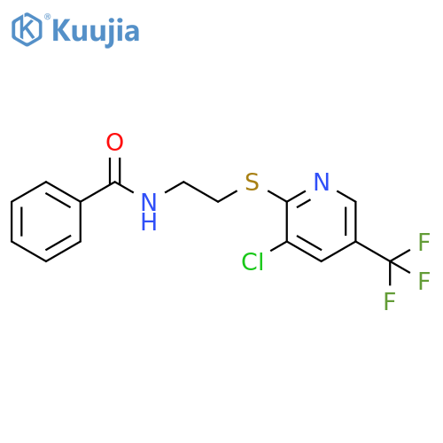 N-(2-{3-Chloro-5-(trifluoromethyl)pyridin-2-ylsulfanyl}ethyl)benzamide structure
