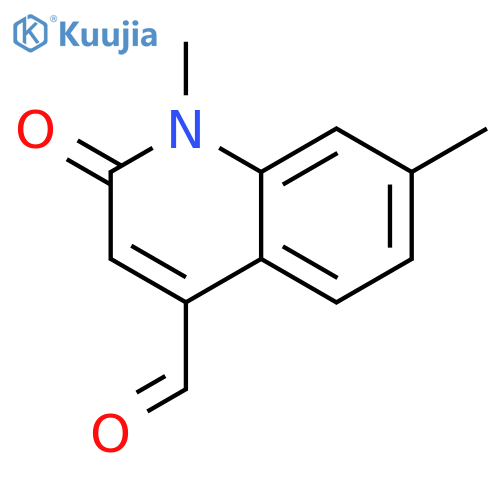 4-Quinolinecarboxaldehyde,1,2-dihydro-1,7-dimethyl-2-oxo- structure
