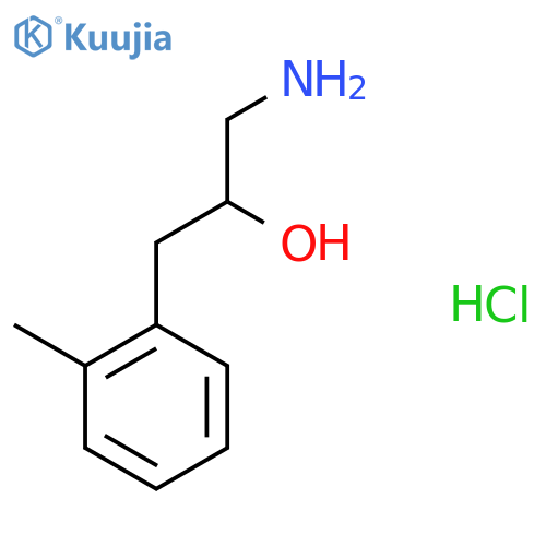 1-Amino-3-(2-methylphenyl)propan-2-ol hydrochloride structure