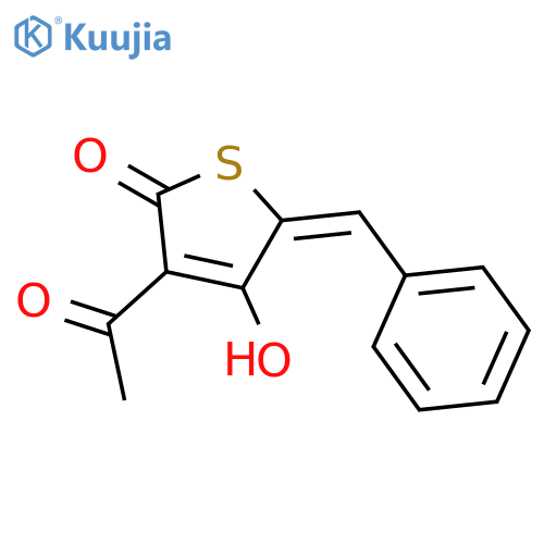 2(5H)-Thiophenone,3-acetyl-4-hydroxy-5-(phenylmethylene)- structure