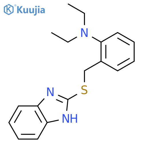 Benzenamine, 2-[(1H-benzimidazol-2-ylthio)methyl]-N,N-diethyl- structure