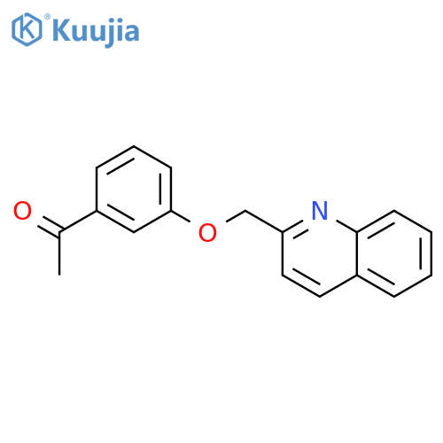 1-[3-(quinolin-2-ylmethoxy)phenyl]ethanone structure