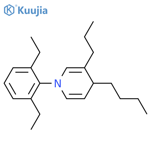 Pyridine, 4-butyl-1-(2,6-diethylphenyl)-1,4-dihydro-3-propyl- structure