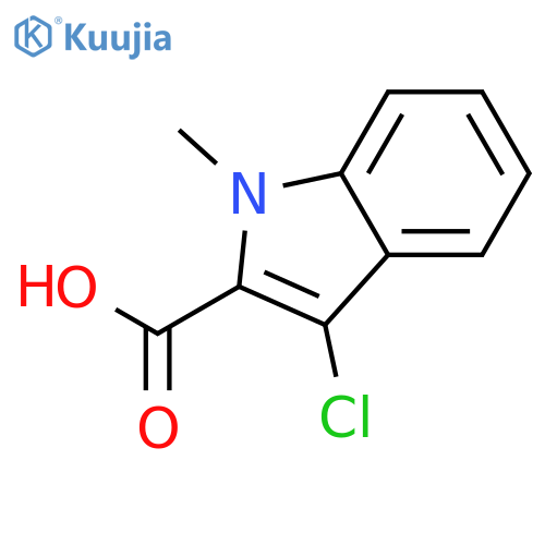 3-chloro-1-methyl-1H-Indole-2-carboxylic acid structure
