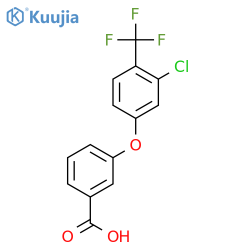 Benzoic acid, 3-[3-chloro-4-(trifluoromethyl)phenoxy]- structure