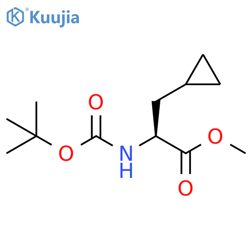 BOC-L-CYCLOPROPYL-ALA-OH METHYL ESTER structure