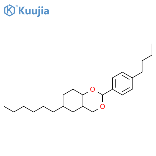 4H-1,3-Benzodioxin, 2-(4-butylphenyl)-6-hexylhexahydro- structure