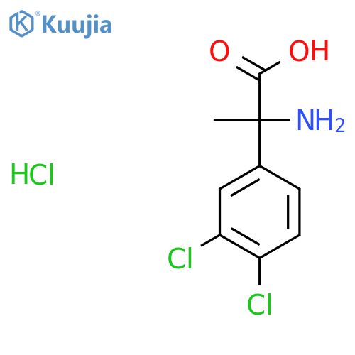 2-Amino-2-(3,4-dichlorophenyl)propanoic acid hcl structure