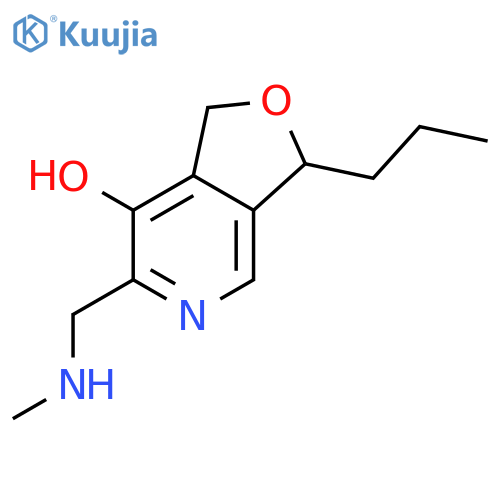 Furo[3,4-c]pyridin-7-ol, 1,3-dihydro-6-[(methylamino)methyl]-3-propyl- structure