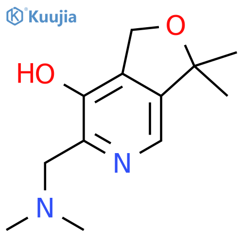 Furo[3,4-c]pyridin-7-ol, 6-[(dimethylamino)methyl]-1,3-dihydro-3,3-dimethyl- structure