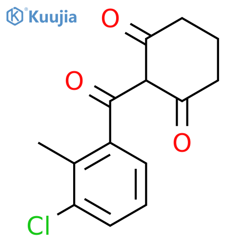 1,3-Cyclohexanedione, 2-(3-chloro-2-methylbenzoyl)- structure