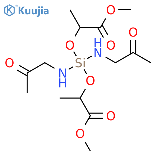 2,5,7-Trioxa-6-silanonan-9-oic acid, 6,6-bis(acetylmethylamino)-4,8-dimethyl-3-oxo-, methyl ester structure