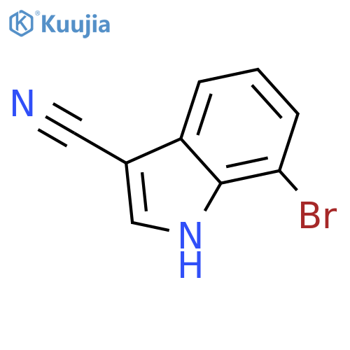 7-bromo-1h-indole-3-carbonitrile structure