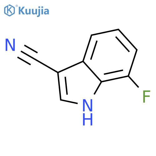 7-fluoro-1H-Indole-3-carbonitrile structure