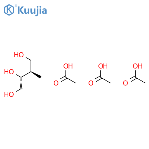 1,2,4-Butanetriol, 3-methyl-, triacetate, (R*,R*)- structure