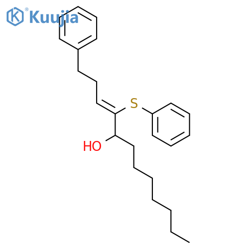 3-Dodecen-5-ol, 1-phenyl-4-(phenylthio)- structure