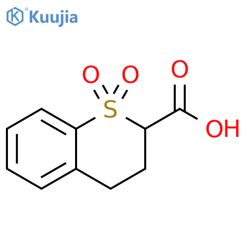 1,1-dioxo-3,4-dihydro-2H-1lambda6-benzothiopyran-2-carboxylic acid structure