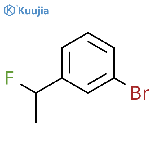1-bromo-3-(1-fluoroethyl)benzene structure