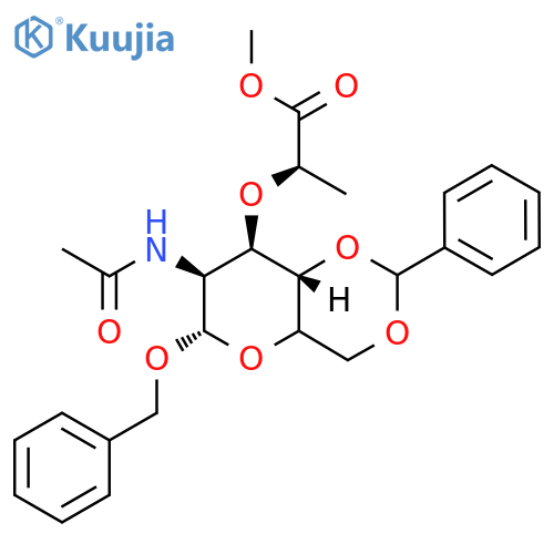Benzyl N-Acetyl-4,6-O-benzylidene-a-D-muramic Acid Methyl Ester structure