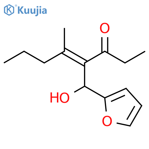 4-Octen-3-one, 4-(2-furanylhydroxymethyl)-5-methyl-, (E)- structure
