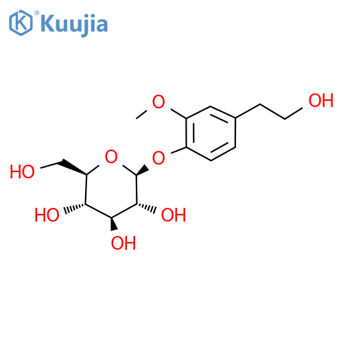 Homovanillyl alcohol 4-O-glucoside structure