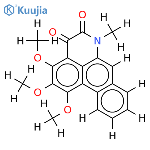 1,2,3-Trimethoxy-4,5-dioxo-6a,7-dehydroaporphine structure