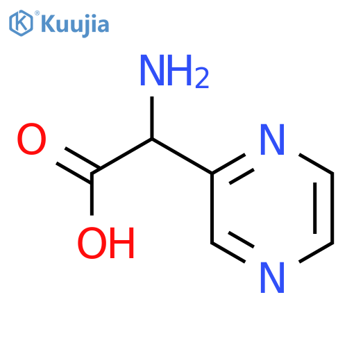 2-Amino-2-(pyrazin-2-yl)acetic acid structure