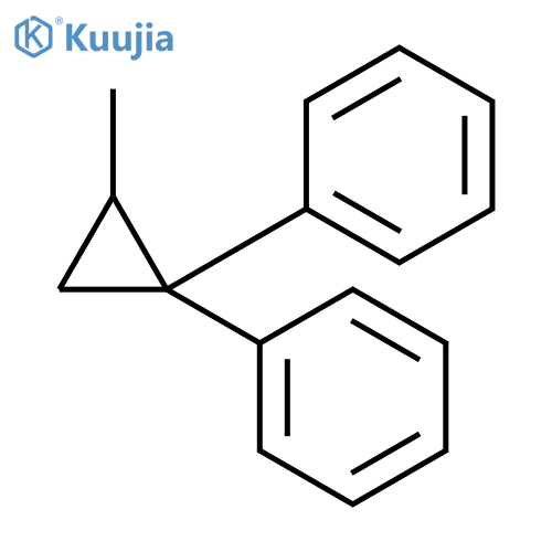 Benzene, 1,1'-(methylcyclopropylidene)bis-, (±)- structure
