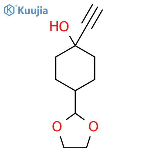 4-(1,3-Dioxolan-2-yl)-1-ethynylcyclohexanol structure