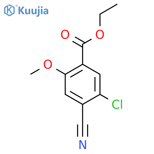 Ethyl 5-chloro-4-cyano-2-methoxybenzoate structure