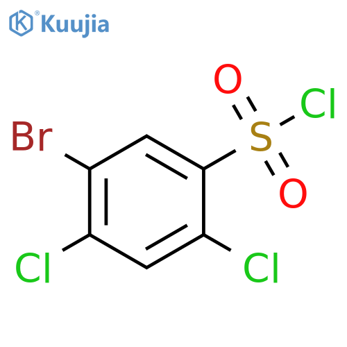 5-bromo-2,4-dichlorobenzene-1-sulfonyl chloride structure
