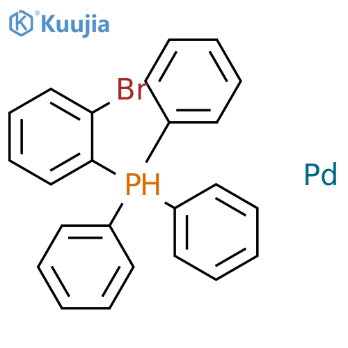Palladium, bromophenyl(triphenylphosphine)- structure