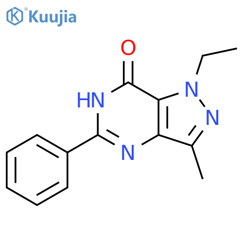 7H-Pyrazolo[4,3-d]pyrimidin-7-one,1-ethyl-1,4-dihydro-3-methyl-5-phenyl- structure