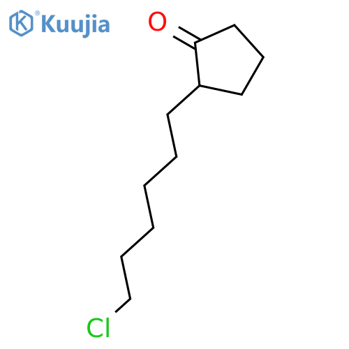 Cyclopentanone, 2-(6-chlorohexyl)- structure