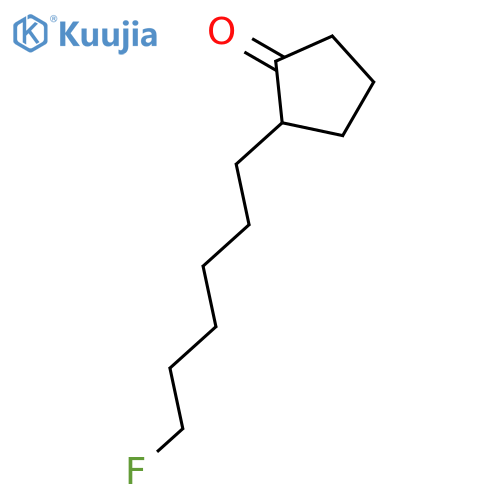 Cyclopentanone, 2-(6-fluorohexyl)- structure