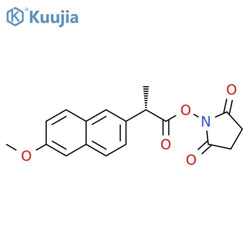 2,5-Pyrrolidinedione,1-[(2S)-2-(6-methoxy-2-naphthalenyl)-1-oxopropoxy]- structure