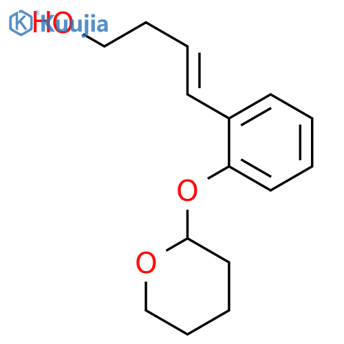 3-BUTEN-1-OL, 4-[2-[(TETRAHYDRO-2H-PYRAN-2-YL)OXY]PHENYL]-, (E)- structure