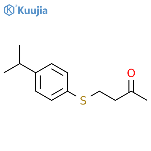 2-Butanone, 4-[[4-(1-methylethyl)phenyl]thio]- structure