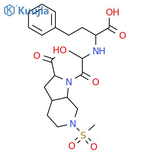 1H-PYRROLO[2,3-C]PYRIDINE-2-CARBOXYLIC ACID, 1-[2-[(1-CARBOXY-3-PHENYLPROPYL)AMINO]-1-OXOPROPYL]OCTAHYDRO-6-(METHYLSULFONYL)- structure