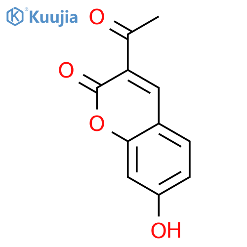 3-Acetyl-7-hydroxy-2H-chromen-2-one structure